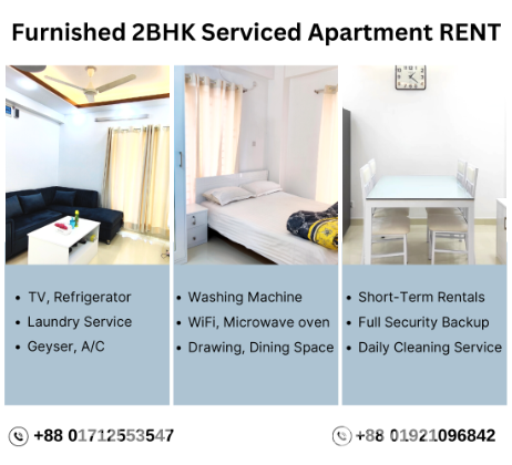 Rent A Stylish Two Bed Room Furnished Serviced Apartment